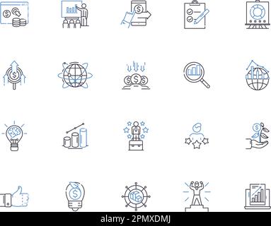 Efficiency outline icons collection. Efficient, Economical, Streamlined ...