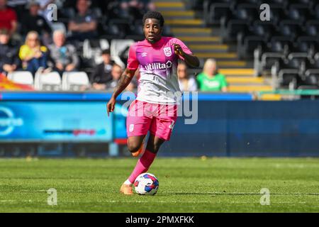 Jaheim Headley #15 of Huddersfield Town reacts to a missed chance ...