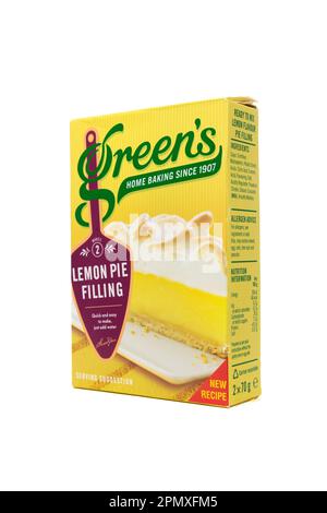 Greens Lemon Pie Filling Mix Stock Photo