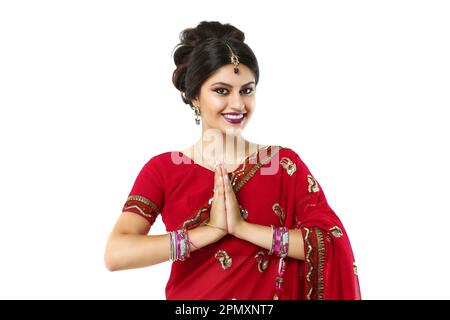 Sexy raven indian lady posing seductively in front of camera Stock Photo by  ©dmitryzubarev 100850296