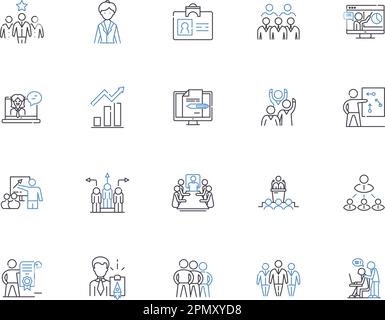 Metamorphosis line icons collection. Transformation, Change, Evolution ...