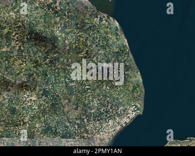 East Lindsey, non metropolitan district of England - Great Britain. High resolution satellite map Stock Photo