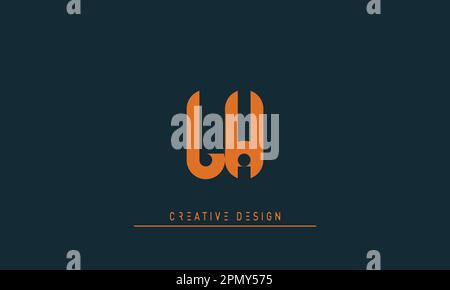 Alphabet letters Modern Creative logo LW , WL Stock Vector