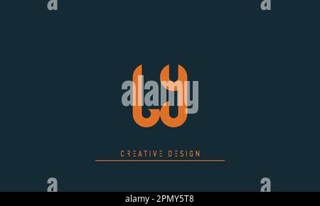 Alphabet letters Modern Creative logo LY , YL Stock Vector