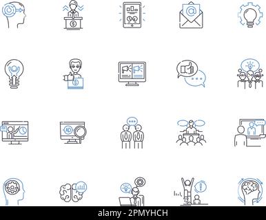 Solution outline icons collection. AnswerResolution, Answer, Remedy ...