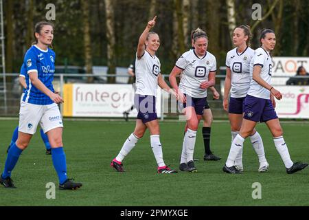 ANDERLECHT, BELGIUM - APRIL 11: 1-1 RSC Anderlecht, goal by Lukas Nmecha of RSC  Anderlecht during the Jupiler Pro League match between RSC Anderlecht Stock  Photo - Alamy