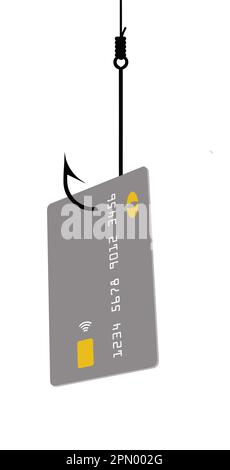 Here is a realistic mock credit card or debit card in a vector format. Stock Vector