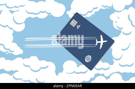 Here is a realistic mock credit card or debit card in a vector format. Stock Vector