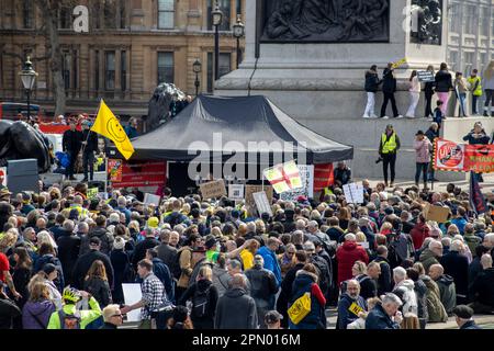 London, UK. 15th Apr 2023. 'Stop the ULEZ expansion' protest. Credit: Sinai Noor/Alamy Live News Stock Photo