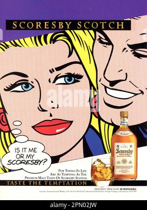 Vintage 'Playboy' December 1991 magazine issue Advert, USA Stock Photo