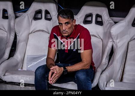 Fortaleza, Brazil. 15th Apr, 2023. CE - FORTALEZA - 04/15/2023 - BRASILEIRO A 2023, FORTALEZA X INTERNACIONAL - Fortaleza's coach during a match against Internacional at the Arena Castelao stadium for the BRAZILEIRO A 2023 championship. Photo: Lucas Emanuel/AGIF/Sipa USA Credit: Sipa USA/Alamy Live News Stock Photo