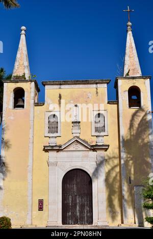 Santa Ana church in the colorful city of Merida, Yucatan, Mexico. Stock Photo