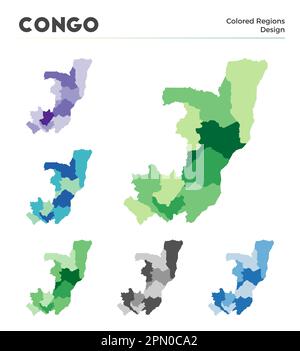 Congo map. Borders of Congo for your infographic. Vector country shape ...