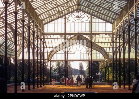 Largest glass house in India at Lal Bagh botanical gardens in Bengaluru Bangalore, Karnataka, South India, India, Asia Stock Photo