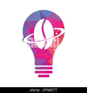 planet coffee logo. Stock Vector