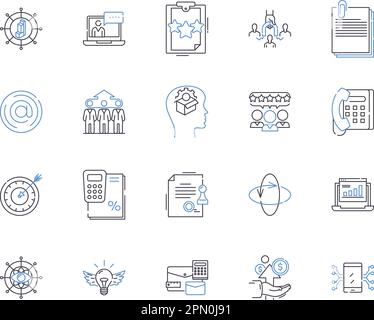 Business Partners line icons collection. Community, Diversity ...
