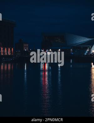 Liver docks in the late evening. Stock Photo