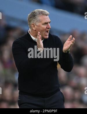 Manchester, UK. 15th Apr, 2023. Leicester City Manager Dean Smith during the Premier League match at the Etihad Stadium, Manchester. Picture credit should read: Gary Oakley/Sportimage Credit: Sportimage/Alamy Live News Stock Photo