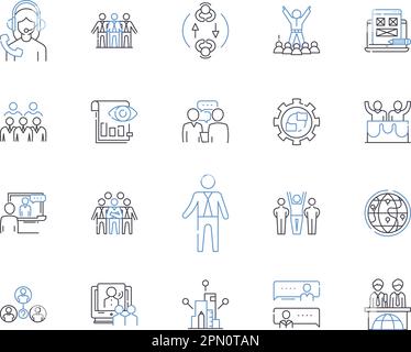 Hedge fund outline icons collection. Hedge, Fund, Investing, Investment ...