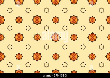 Ethnic navajo pattern tribal art designs ikat Aztec oriental traditional design for background. Ikat is produced in many traditional textile centres around the world, including India to Central Asia Stock Vector