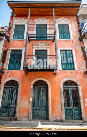 Panama City, Panama - April 1, 2023: Views of Panama City's amazing Old Quater. Stock Photo