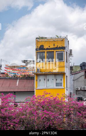 Panama City, Panama - April 1, 2023: Views of Panama City's amazing Old Quater. Stock Photo