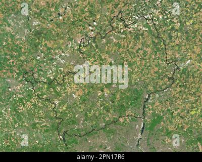 Hertfordshire, administrative county of England - Great Britain. Low resolution satellite map Stock Photo