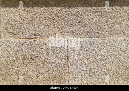 wall of large granite blocks, backgrounds Stock Photo