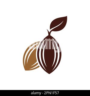 cacao flat style vector icon Stock Vector