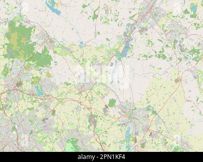 Lichfield, non metropolitan district of England - Great Britain. Low ...