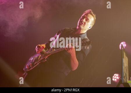 Padua, Italy. 15th Apr, 2023. Moda perform at Gran Teatro Geox, in Padua, Italy, on April 15, 2023. (Photo by Mimmo Lamacchia/NurPhoto) Credit: NurPhoto SRL/Alamy Live News Stock Photo