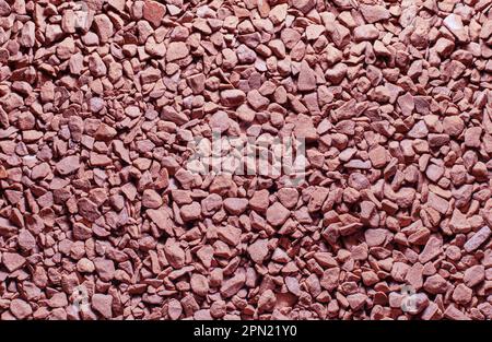 Pebbles sand pink coffee texture macrophotography Stock Photo