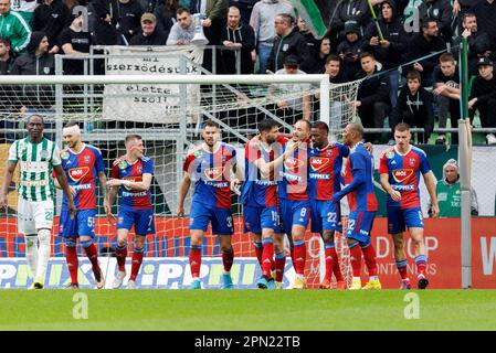 BUDAPEST, HUNGARY - APRIL 2: Angelo Sagal of Ferencvarosi TC