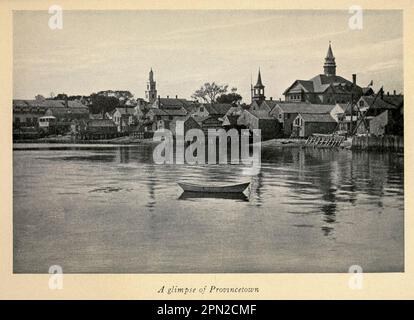 A Glimpse of Provincetown, Massachusetts historic photography from the book  Highways and byways of New England, including the states of Massachusetts, New Hampshire, Rhode Island, Connecticut, Vermont and Maine by Clifton Johnson, 1865-1940 Publication date 1915 Publisher New York, The Macmillan Company; London, Macmillan and Co., Limited Stock Photo