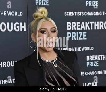 Los Angeles, USA. 15th Apr, 2023. Christina Aguilera attends the ninth annual Breakthrough Prize Awards ceremony at the Academy Museum of Motion Pictures on Saturday, April 15, 2023. Photo by Jim Ruymen/UPI Credit: UPI/Alamy Live News Stock Photo