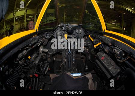 de Havilland Vampire F3 cockpit Stock Photo