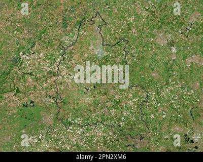 Oxfordshire, administrative county of England - Great Britain. High resolution satellite map Stock Photo