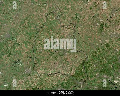 Oxfordshire, administrative county of England - Great Britain. Low resolution satellite map Stock Photo