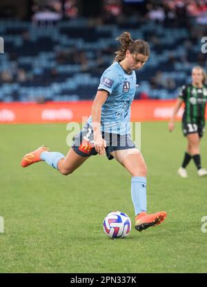 Sydney, Australia. 16th Apr, 2023. Charlize Jayde Rule of Western United in action during the 2022-23 Liberty A-League Women's soccer semi-final match between Sydney FC and Western United held at the Allianz Stadium. Final score Western United 1:0 Sydney Football Club Credit: SOPA Images Limited/Alamy Live News Stock Photo
