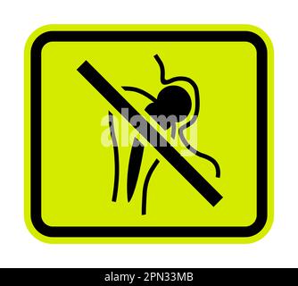No Access For People With Metallic Implants Stock Vector