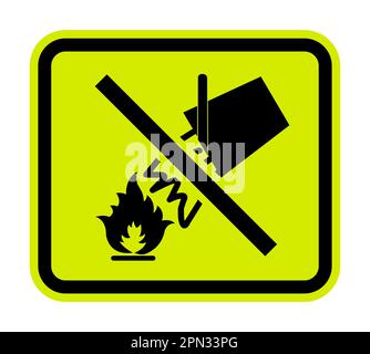 Water to extinguish the fire Stock Vector