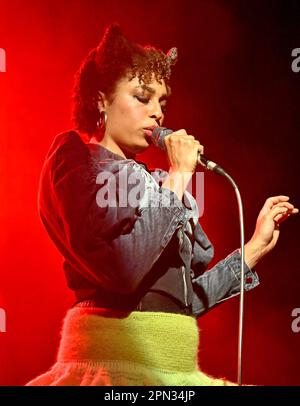 Brighton, UK. 15th Apr, 2023. Brighton, East Sussex UK on 15 April 2023. Celeste during her UK and European tour at the Chalk, Brighton, East Sussex UK on 15 April 2023. Credit: Francis Knight/Alamy Live News Stock Photo