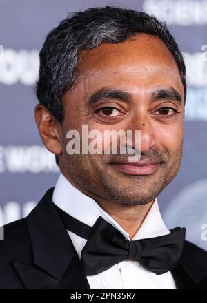 LOS ANGELES, CALIFORNIA, USA - APRIL 15: Sri Lankan-born Canadian and American venture capitalist, engineer, SPAC sponsor, founder and CEO of Social Capital Chamath Palihapitiya arrives at the 9th Annual Breakthrough Prize Ceremony held at the Academy Museum of Motion Pictures on April 15, 2023 in Los Angeles, California, United States. (Photo by Xavier Collin/Image Press Agency) Stock Photo