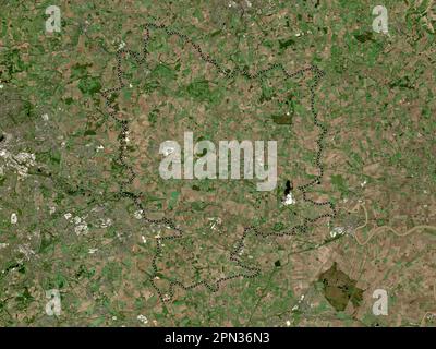 Selby, non metropolitan district of England - Great Britain. Low resolution satellite map Stock Photo