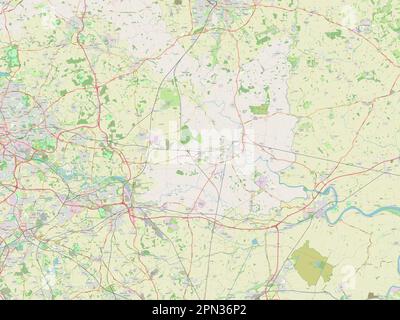 Selby, non metropolitan district of England - Great Britain. Open Street Map Stock Photo