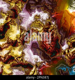 Multicolored grunge texture. Composition of different color patterns Stock Photo