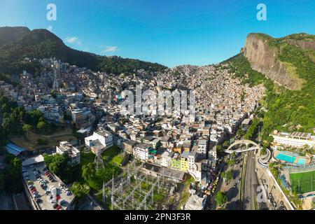 Aerial View of Favela da Rocinha, the Biggest Slum (Shanty Town) in ...