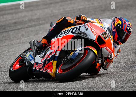Austin, USA. 14th Apr, 2023. AUSTIN, Texas/USA on 14. APRIL 2023: MotoGP rider Stefan BRADL riding the MotoGP class factory Honda on the Cuicuit of the Americas in Austin, Texas, as replacement pilot for Marc Marques who is recovering in Spain from a crash in the first season MotoGP race. photo and copyright Diego SPERANI/DORNA/ATP images (SPERANI Diego/ATP/SPP) Credit: SPP Sport Press Photo. /Alamy Live News Stock Photo