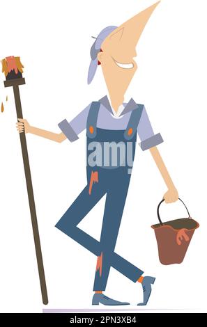 Isolated paint bucket on white background illustration Stock Vector ...