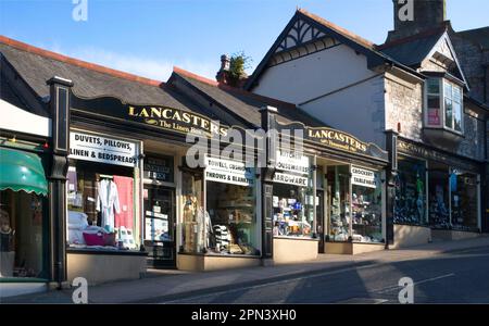 the town of grange over sands on the cumbria coast Stock Photo